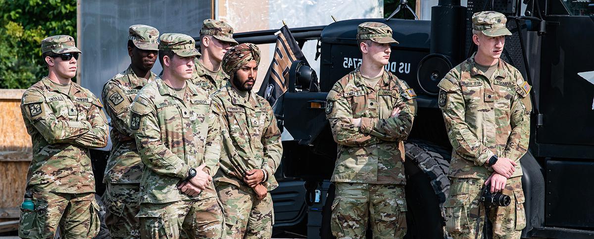 Army soldiers at the 2022 Military Appreciation Day at PFW